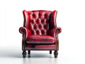 Sessel Kunstleder gepolstert 92x88x106 cm - Rot - Chesterfield Design für Wohnzimmer